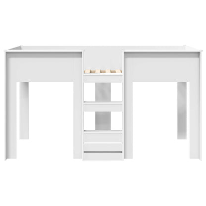 Bunk Bed for Kids White 90 x 190 cm Engineered wood