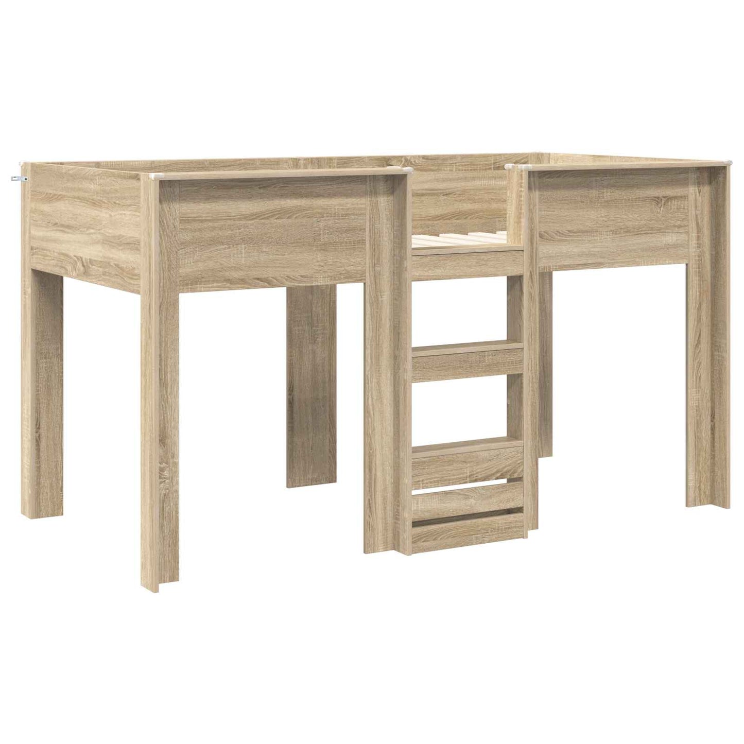 Bunk Bed for Kids Sonoma Oak 90 x 190 cm Engineered wood