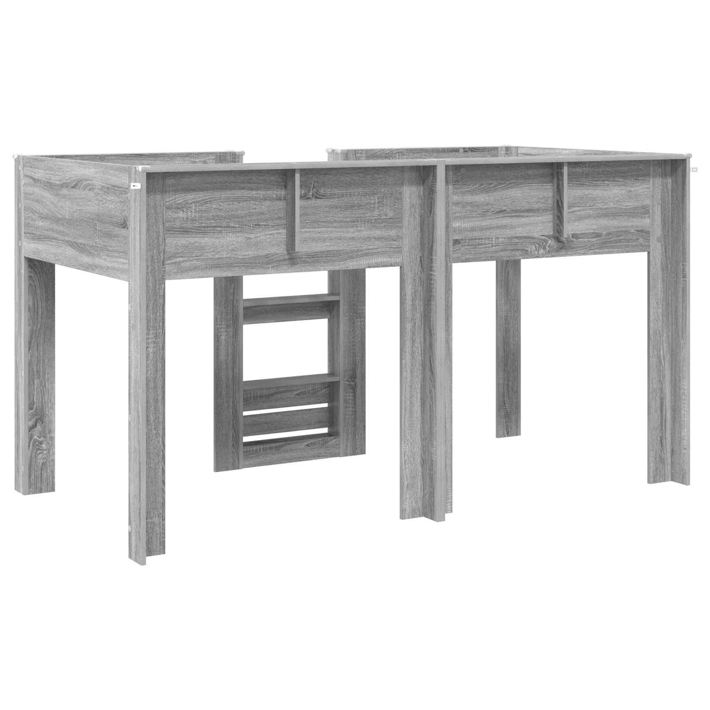 Bunk Bed for Kids Grey Sonoma 90 x 190 cm Engineered wood