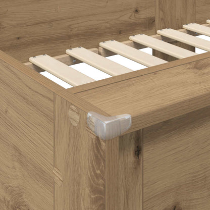 Bunk Bed for Kids Artisan Oak 90 x 190 cm Engineered wood