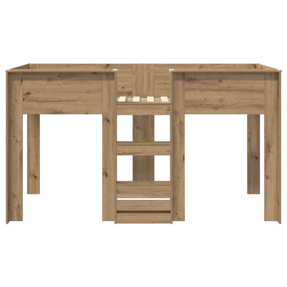 Bunk Bed for Kids Artisan Oak 90 x 190 cm Engineered wood