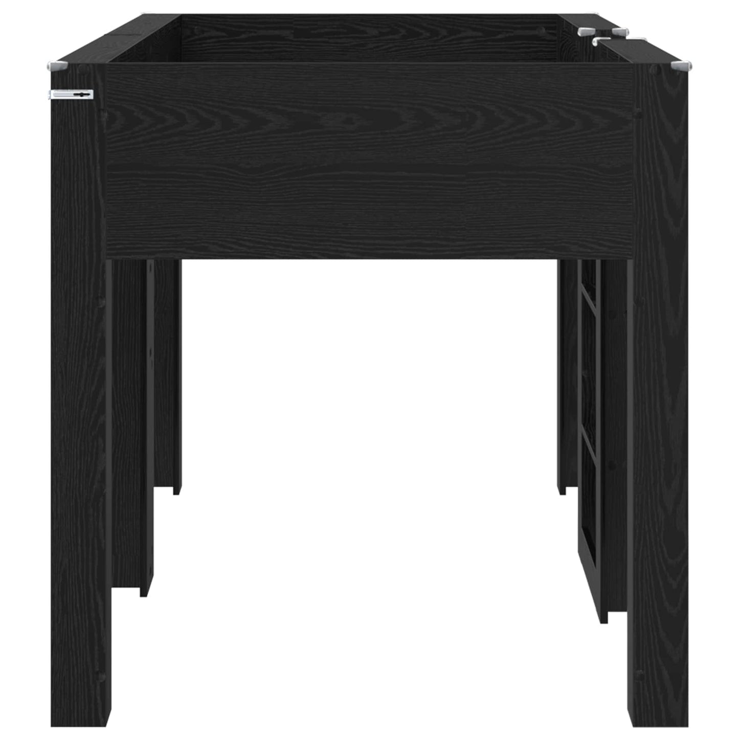 Bunk Bed for Kids Black Oak 80 x 200 cm Engineered wood