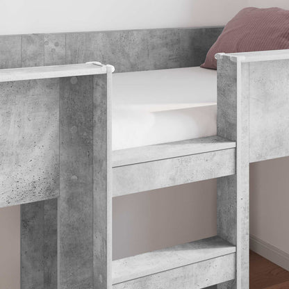 Bunk Bed for Kids Concrete Grey 80 x 200 cm Engineered wood
