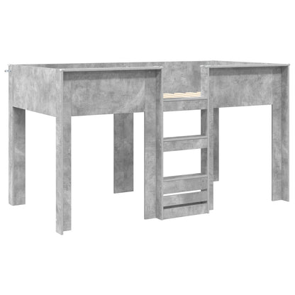 Bunk Bed for Kids Concrete Grey 80 x 200 cm Engineered wood