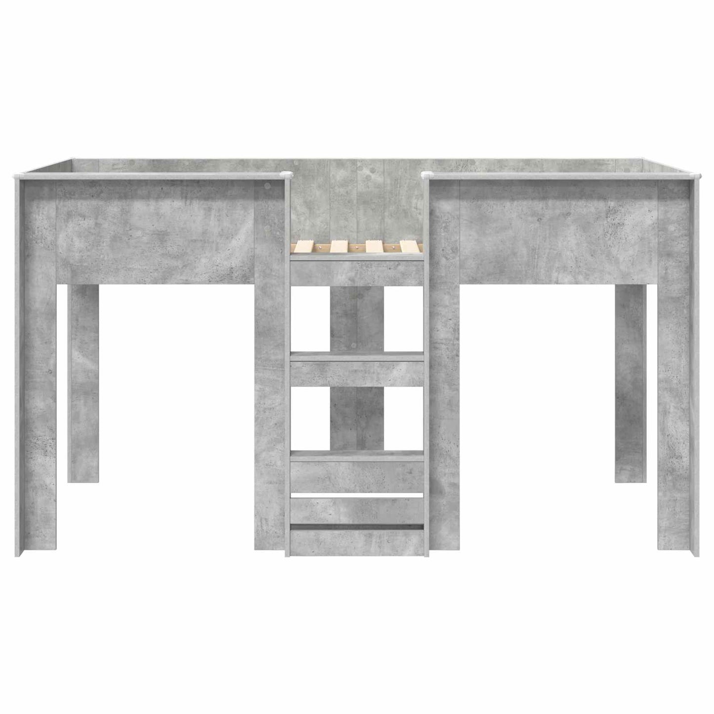 Bunk Bed for Kids Concrete Grey 80 x 200 cm Engineered wood