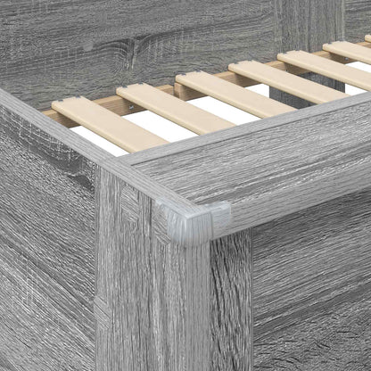 Bunk Bed for Kids Grey Sonoma 80 x 200 cm Engineered wood
