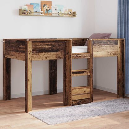 Bunk Bed for Kids Old Wood 80 x 200 cm Engineered wood
