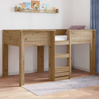 Bunk Bed for Kids Artisan Oak 80 x 200 cm Engineered wood