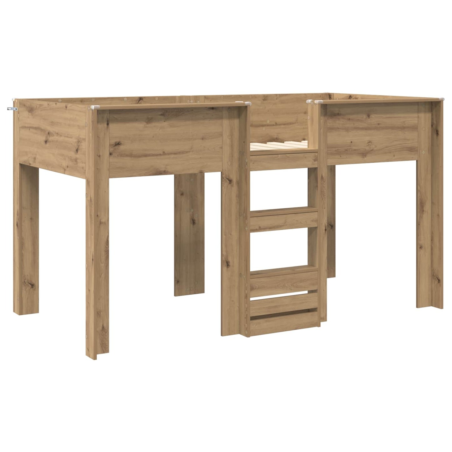 Bunk Bed for Kids Artisan Oak 80 x 200 cm Engineered wood