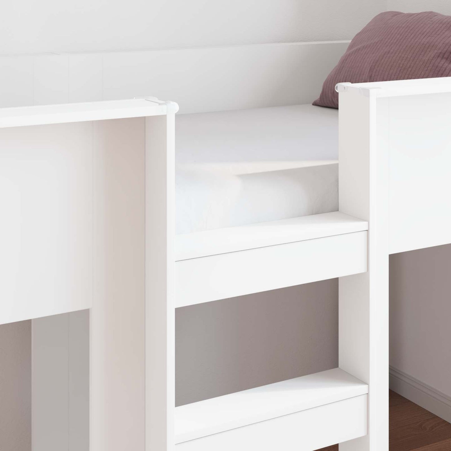 Bunk Bed for Kids White 90 x 200 cm Engineered wood