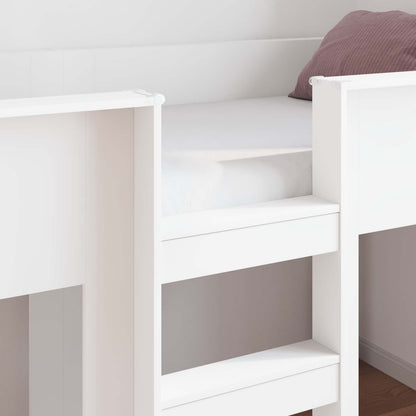 Bunk Bed for Kids White 90 x 200 cm Engineered wood