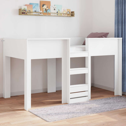 Bunk Bed for Kids White 90 x 200 cm Engineered wood