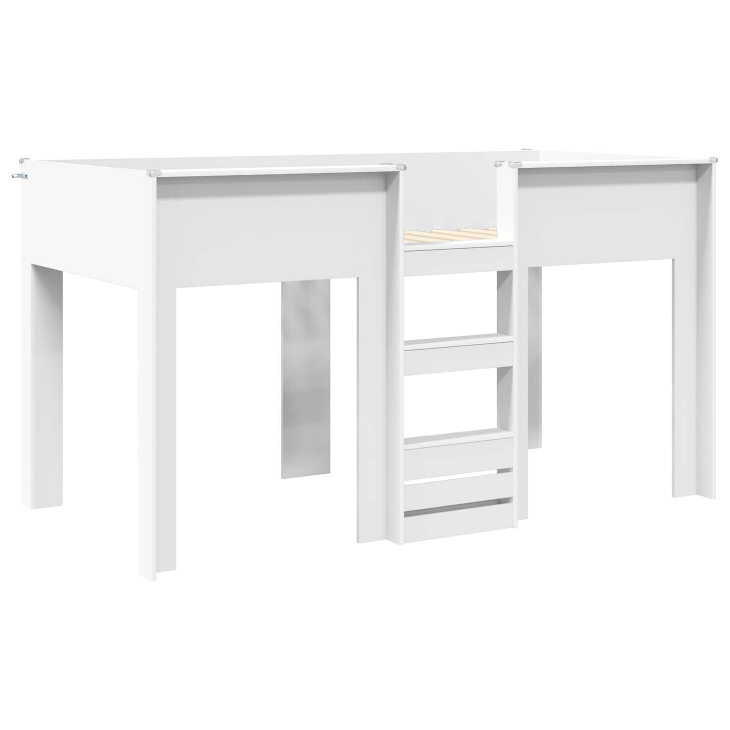 Bunk Bed for Kids White 90 x 200 cm Engineered wood