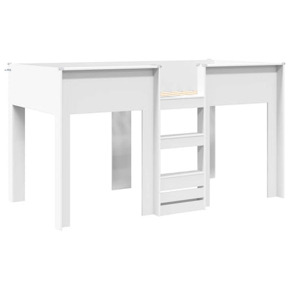Bunk Bed for Kids White 90 x 200 cm Engineered wood