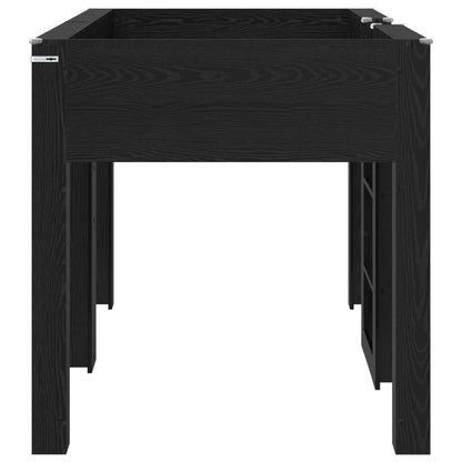 Bunk Bed for Kids Black Oak 90 x 200 cm Engineered wood