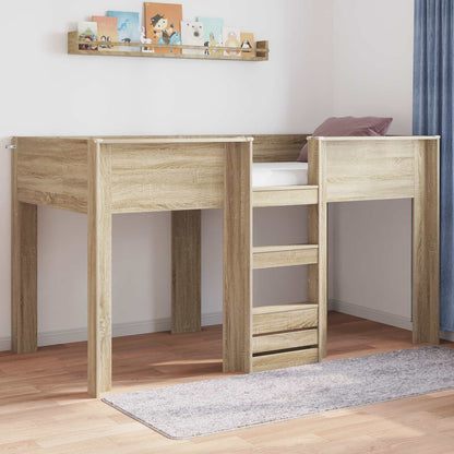 Bunk Bed for Kids Sonoma Oak 90 x 200 cm Engineered wood