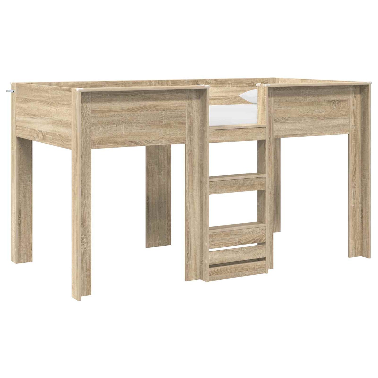 Bunk Bed for Kids Sonoma Oak 90 x 200 cm Engineered wood