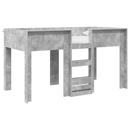 Bunk Bed for Kids Concrete Grey 90 x 200 cm Engineered wood