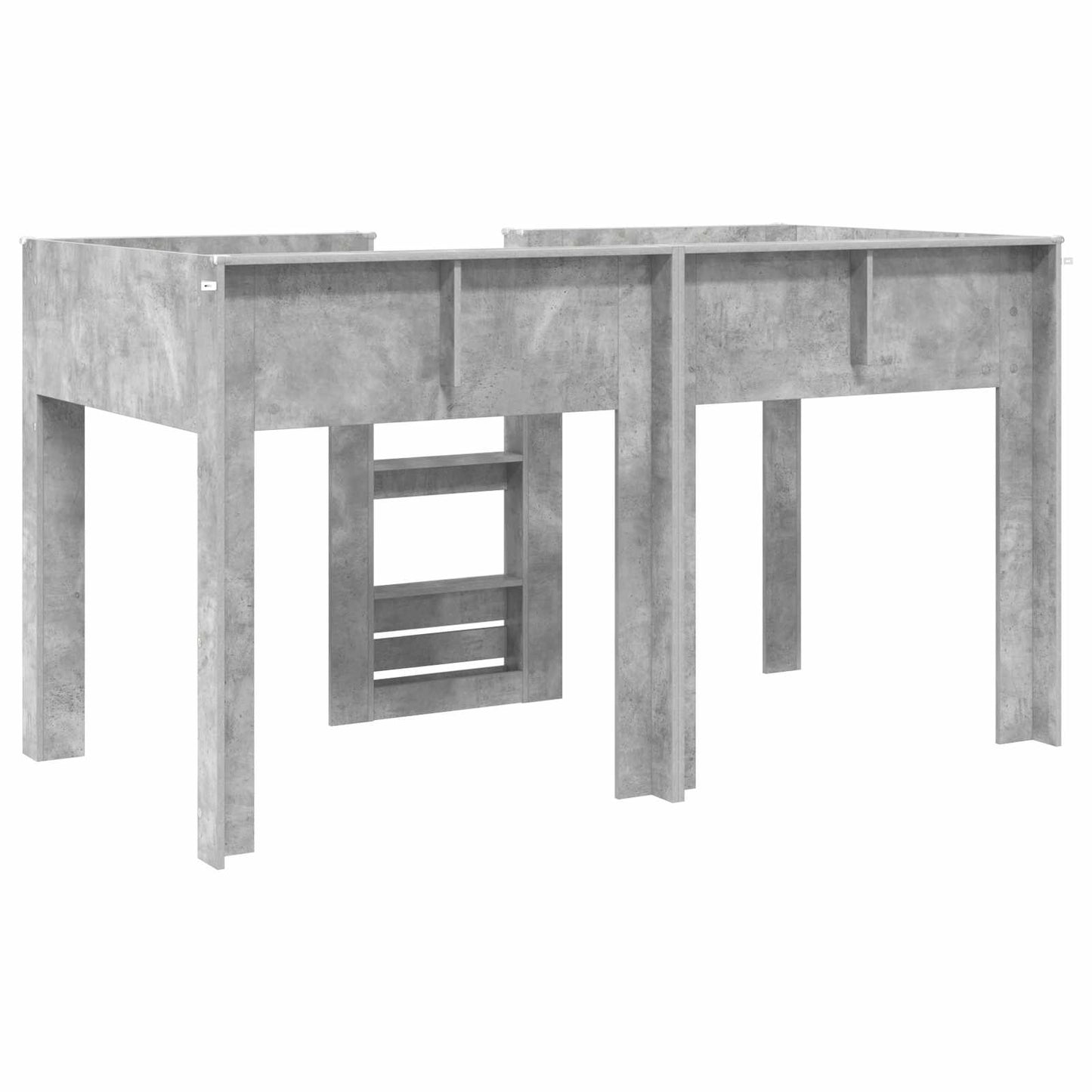 Bunk Bed for Kids Concrete Grey 90 x 200 cm Engineered wood