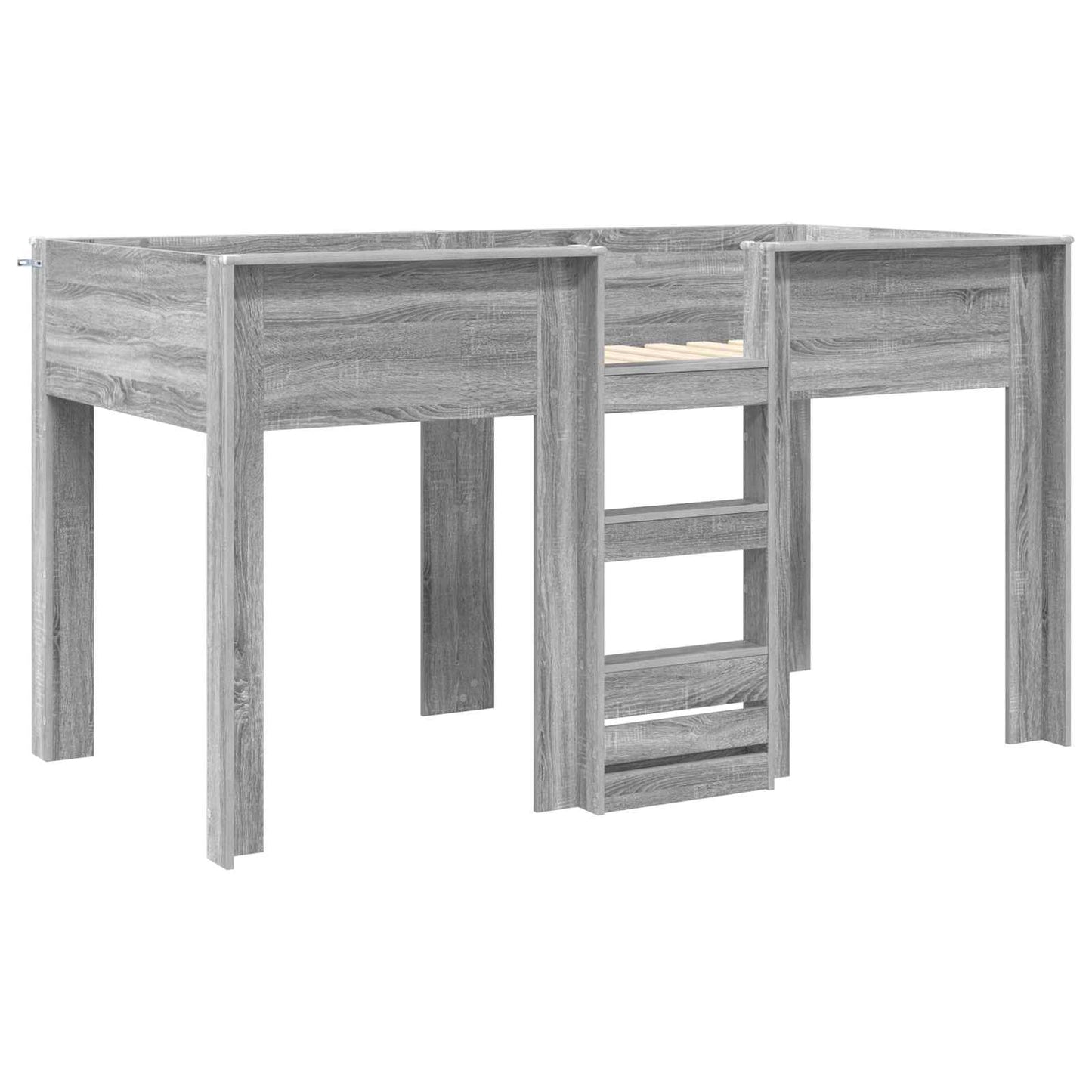 Bunk Bed for Kids Grey Sonoma 90 x 200 cm Engineered wood