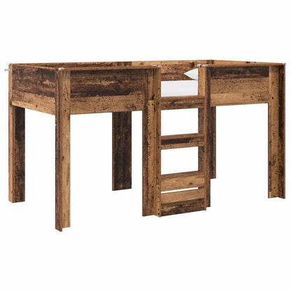 Bunk Bed for Kids Old Wood 90 x 200 cm Engineered wood