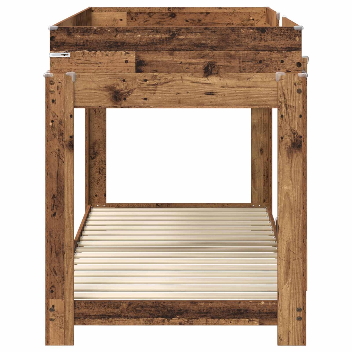 Bunk Bed for Kids Old Wood 100 x 200 cm Engineered Wood