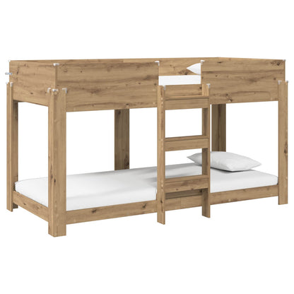 Bunk Bed for Kids Artisan Oak 100 x 200 cm Engineered Wood