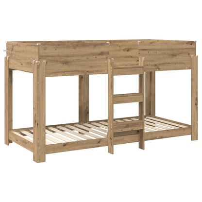 Bunk Bed for Kids Artisan Oak 100 x 200 cm Engineered Wood