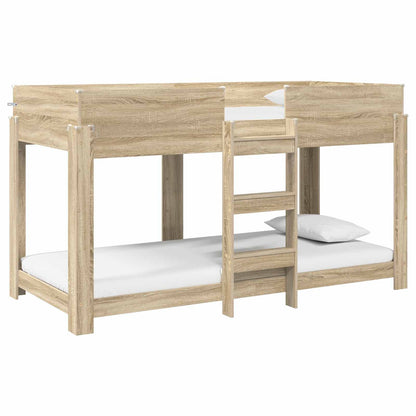 Bunk Bed for Kids Sonoma Oak 90 x 200 cm Engineered Wood