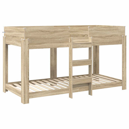 Bunk Bed for Kids Sonoma Oak 90 x 200 cm Engineered Wood