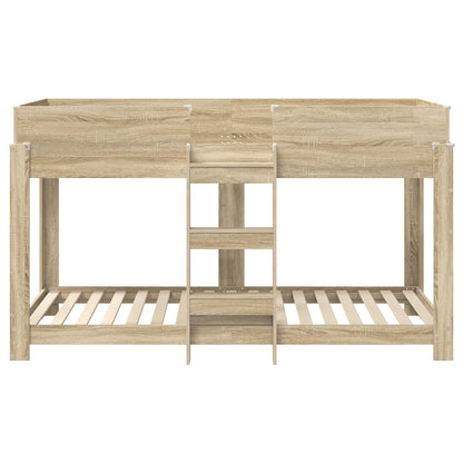 Bunk Bed for Kids Sonoma Oak 90 x 200 cm Engineered Wood