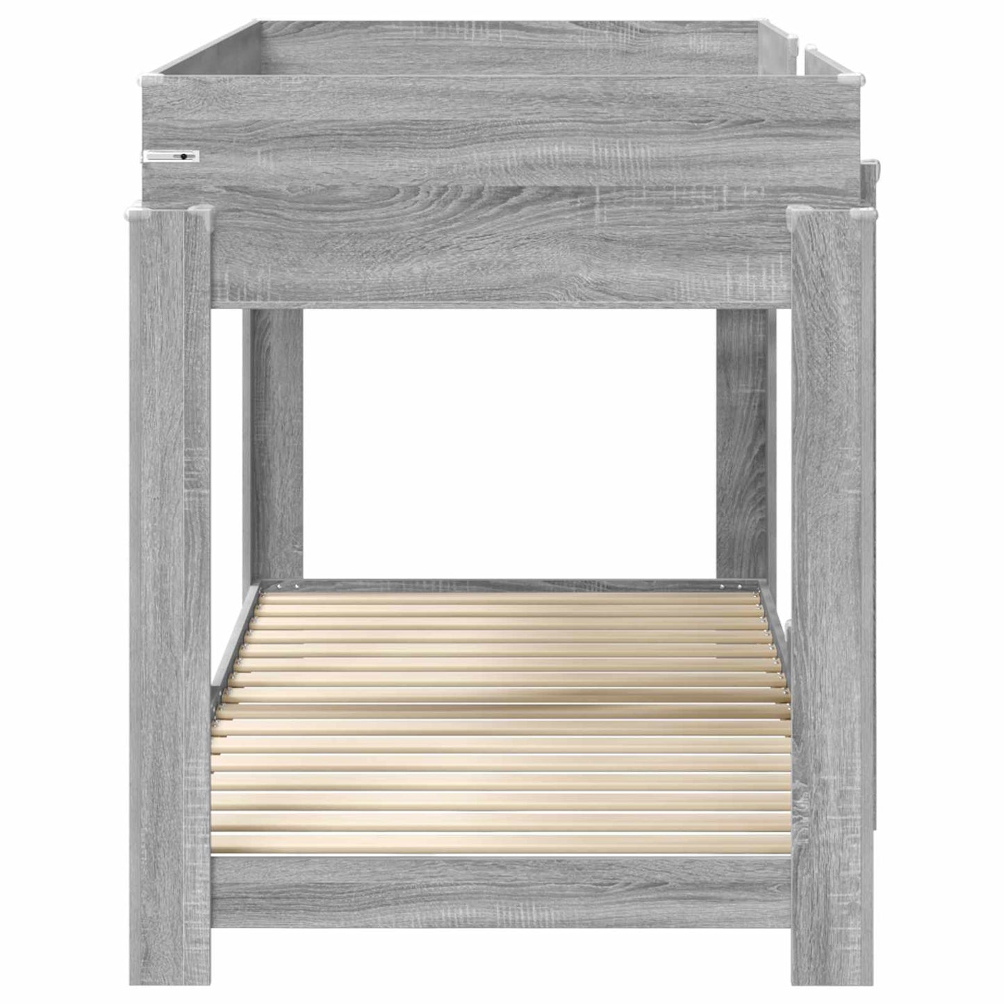 Bunk Bed for Kids Grey Sonoma 90 x 200 cm Engineered Wood