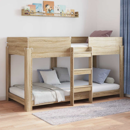 Bunk Bed for Kids Sonoma Oak 80 x 200 cm Engineered Wood