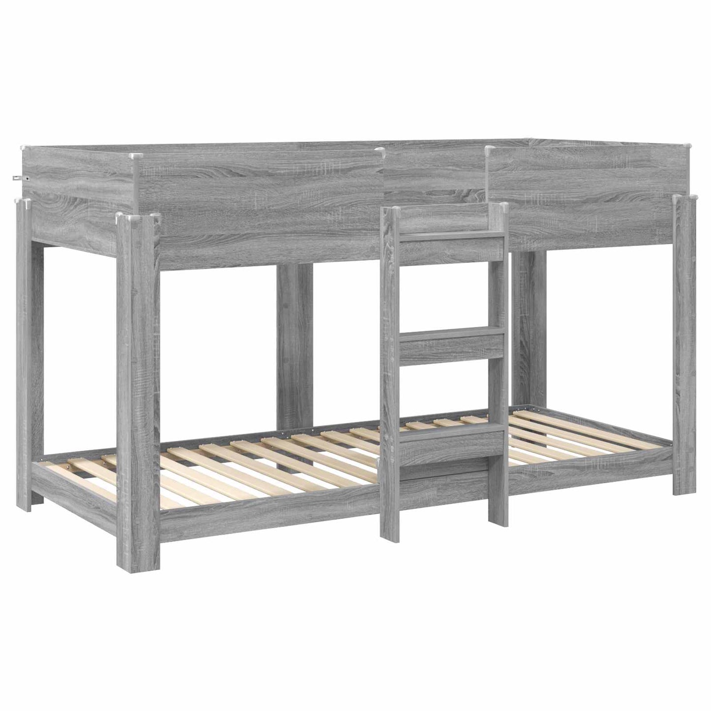 Bunk Bed for Kids Grey Sonoma 80 x 200 cm Engineered Wood