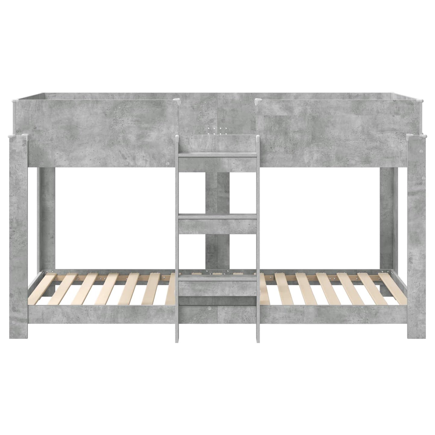 Bunk Bed for Kids Concrete Grey 90 x 190 cm Engineered Wood