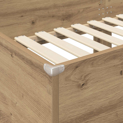 Bunk Bed for Kids Artisan Oak 90 x 190 cm Engineered Wood