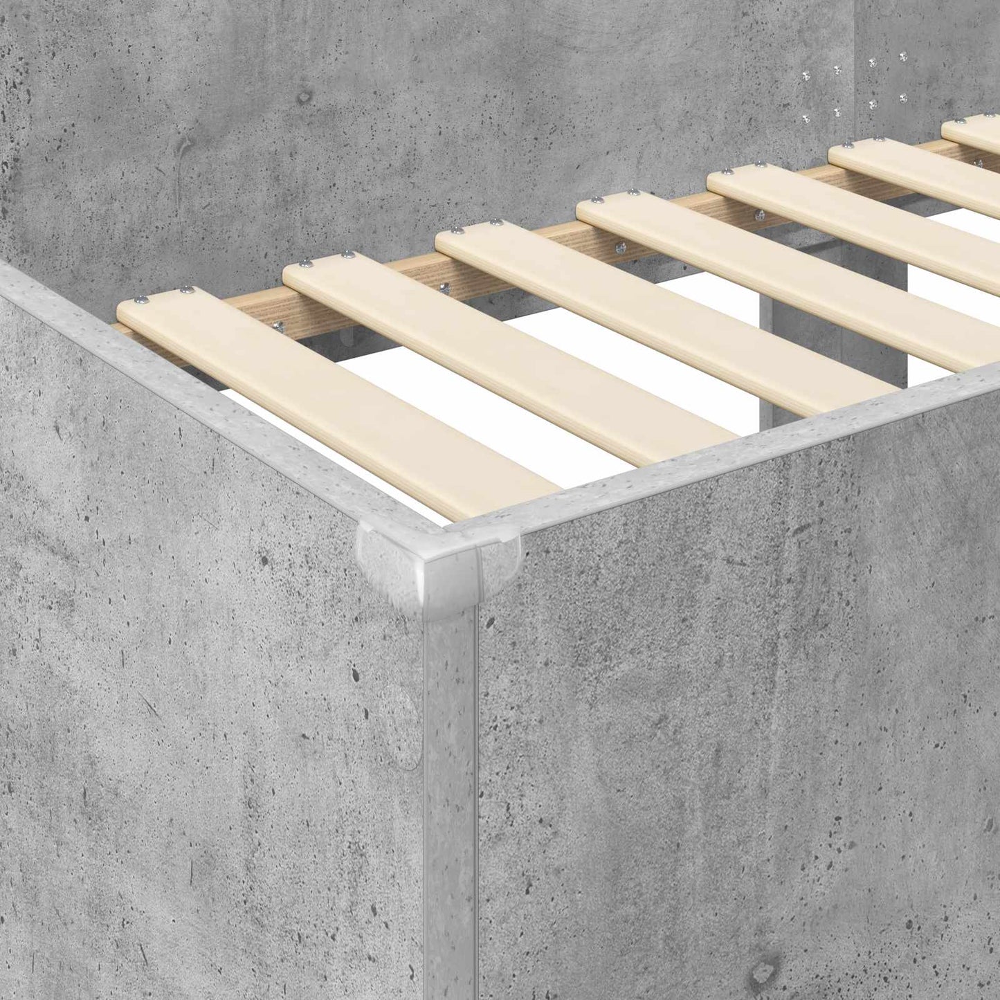 Bunk Bed for Kids Concrete Grey 75 x 190 cm Engineered Wood