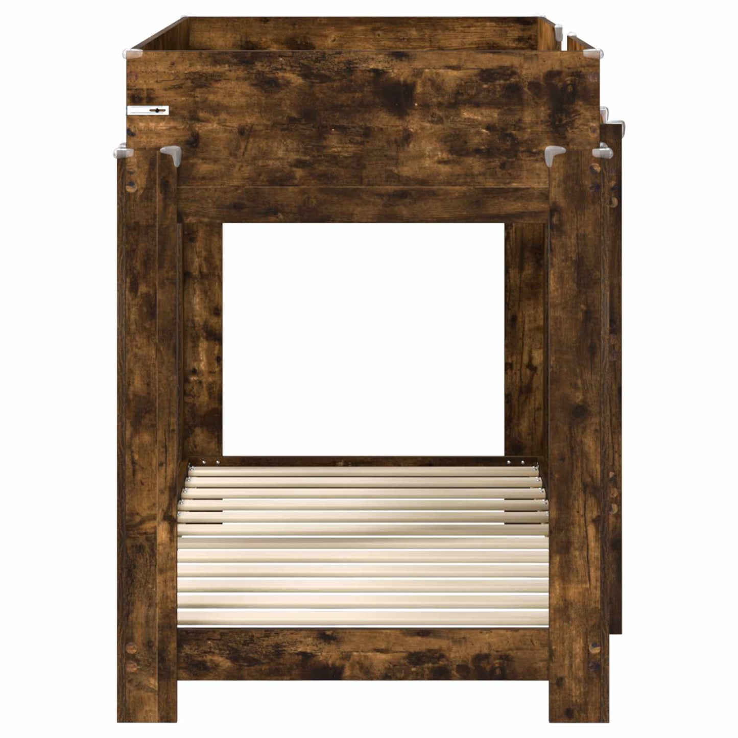 Bunk Bed for Kids Smoked Oak 80 x 160 cm Engineered Wood