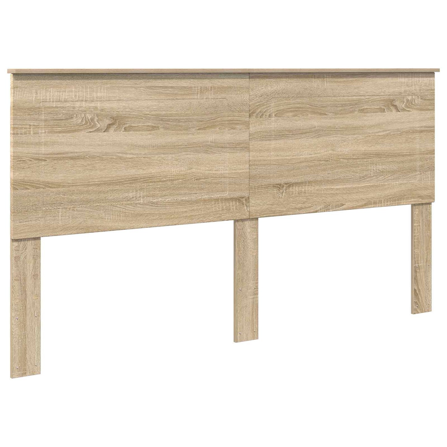 Bed Frame with Headboard Sonoma 200 x 200 cm Solid Pine Wood