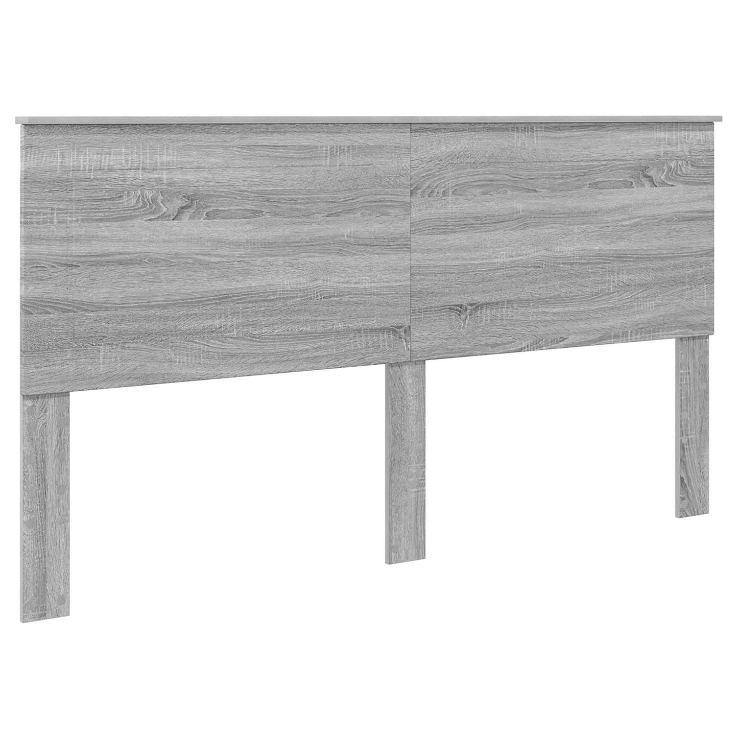Bed Frame Grey Sonoma 180 x 200 cm Solid Pine Wood