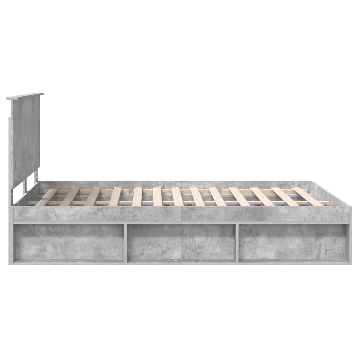 Bed Frame with Headboard Concerte 160 x 200 cm Solid Pine Wood