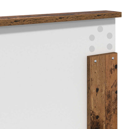 Bed Frame with Headboard Old Wood 150 x 200 cm Solid Pine Wood
