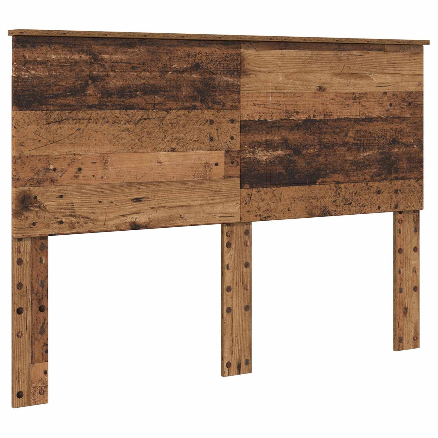 Bed Frame with Headboard Old Wood 150 x 200 cm Solid Pine Wood