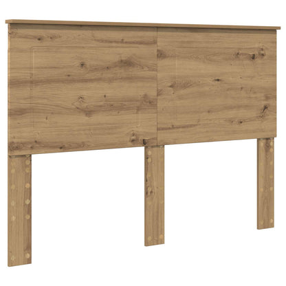 Bed Frame Artisian Oak 140 x 190 cm Solid Pine Wood