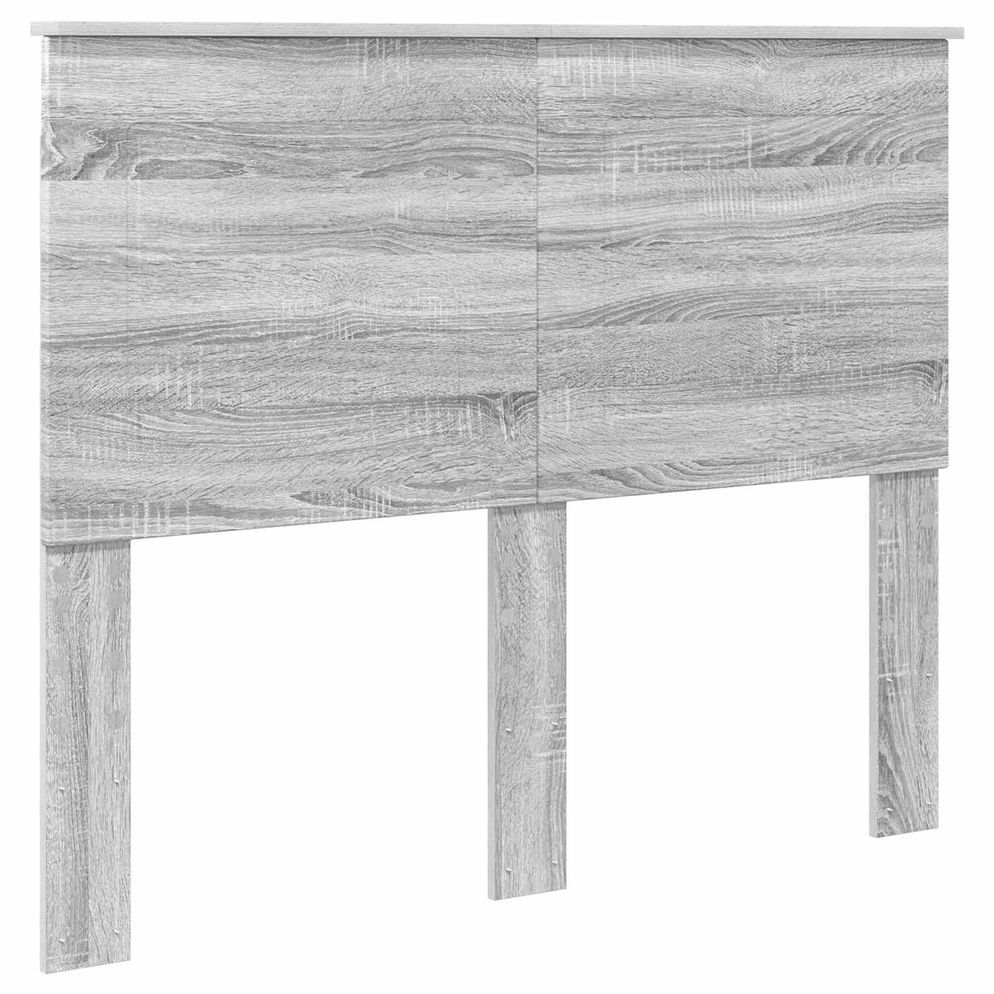 Bed Frame Grey Sonoma 135 x 190 cm Solid Pine Wood