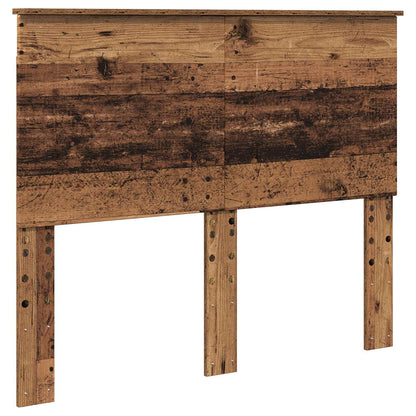 Bed Frame with Headboard Old Wood 135 x 190 cm Solid Pine Wood