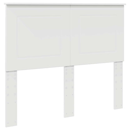 Bed Frame with Headboard White 120 x 190 cm Solid Pine Wood