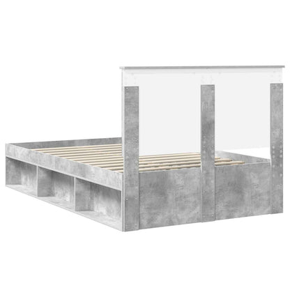 Bed Frame with Headboard Concerte 120 x 190 cm Solid Pine Wood