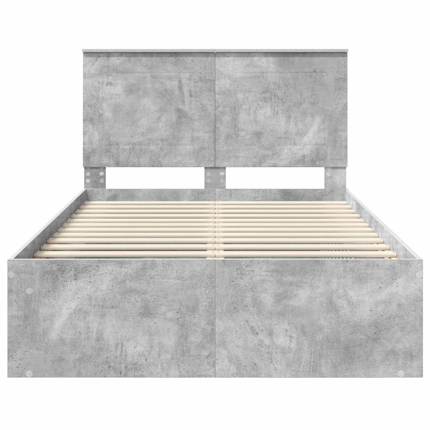 Bed Frame with Headboard Concerte 120 x 190 cm Solid Pine Wood