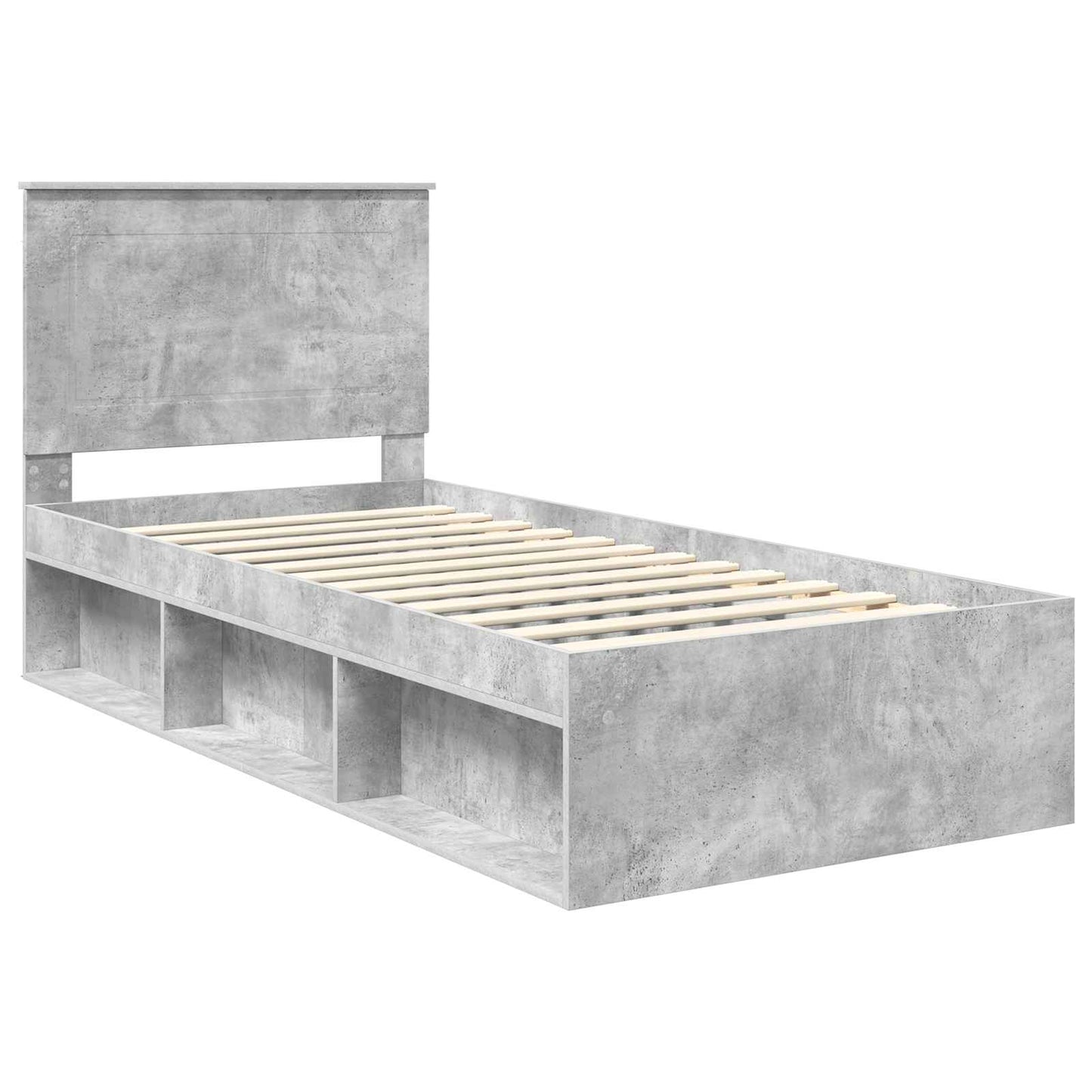 Bed Frame with Headboard Concerte 90 x 200 cm Solid Pine Wood